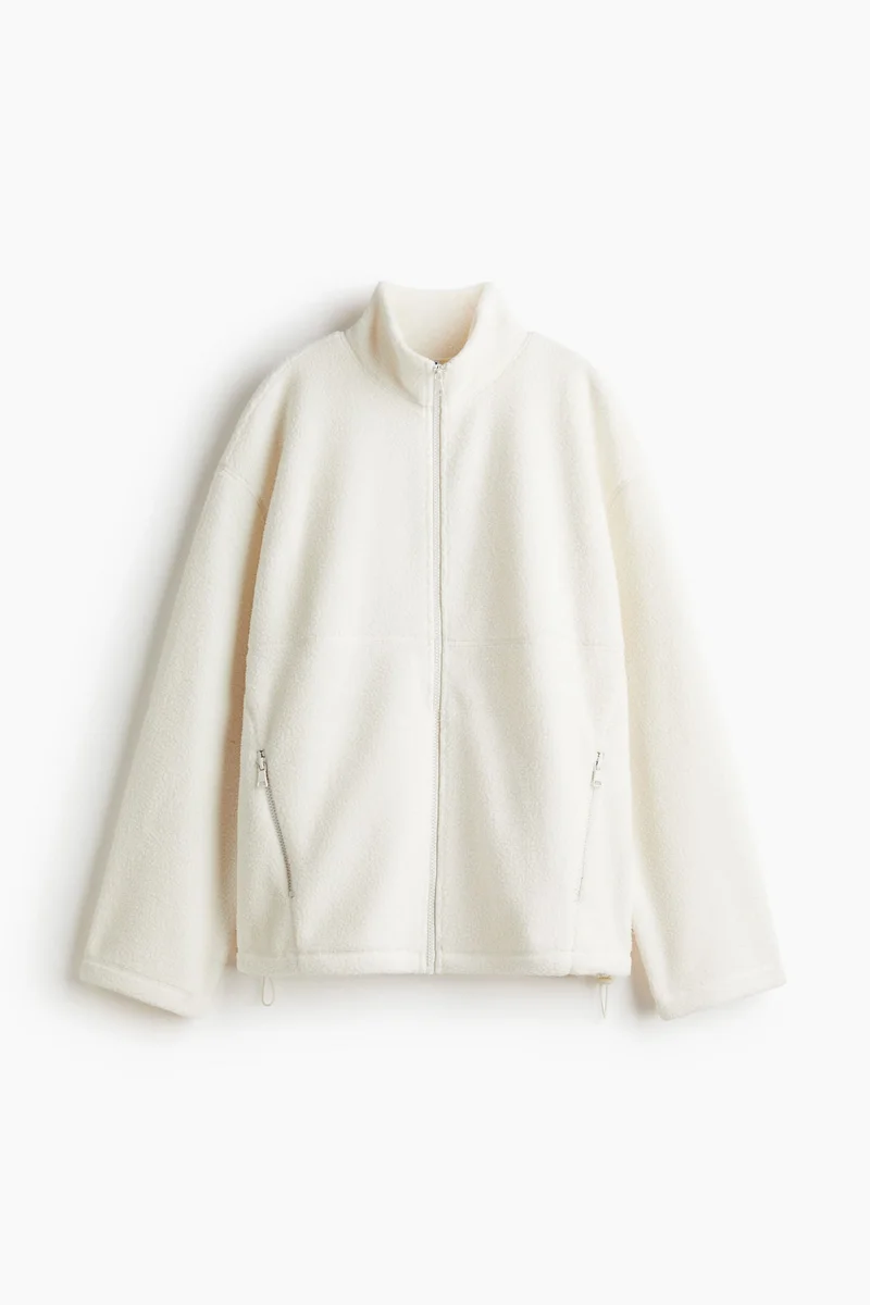 H&M Zip-through teddy sweatshirt