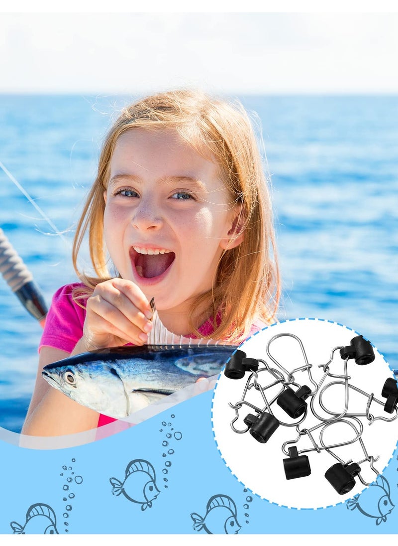 Excefore - 50 Pieces Fishing Line Sinker Slides with Duo Lock Fishing Clips with Duo Lock Clips and Hooked Snaps for Easy Tackle Connection - Image 1