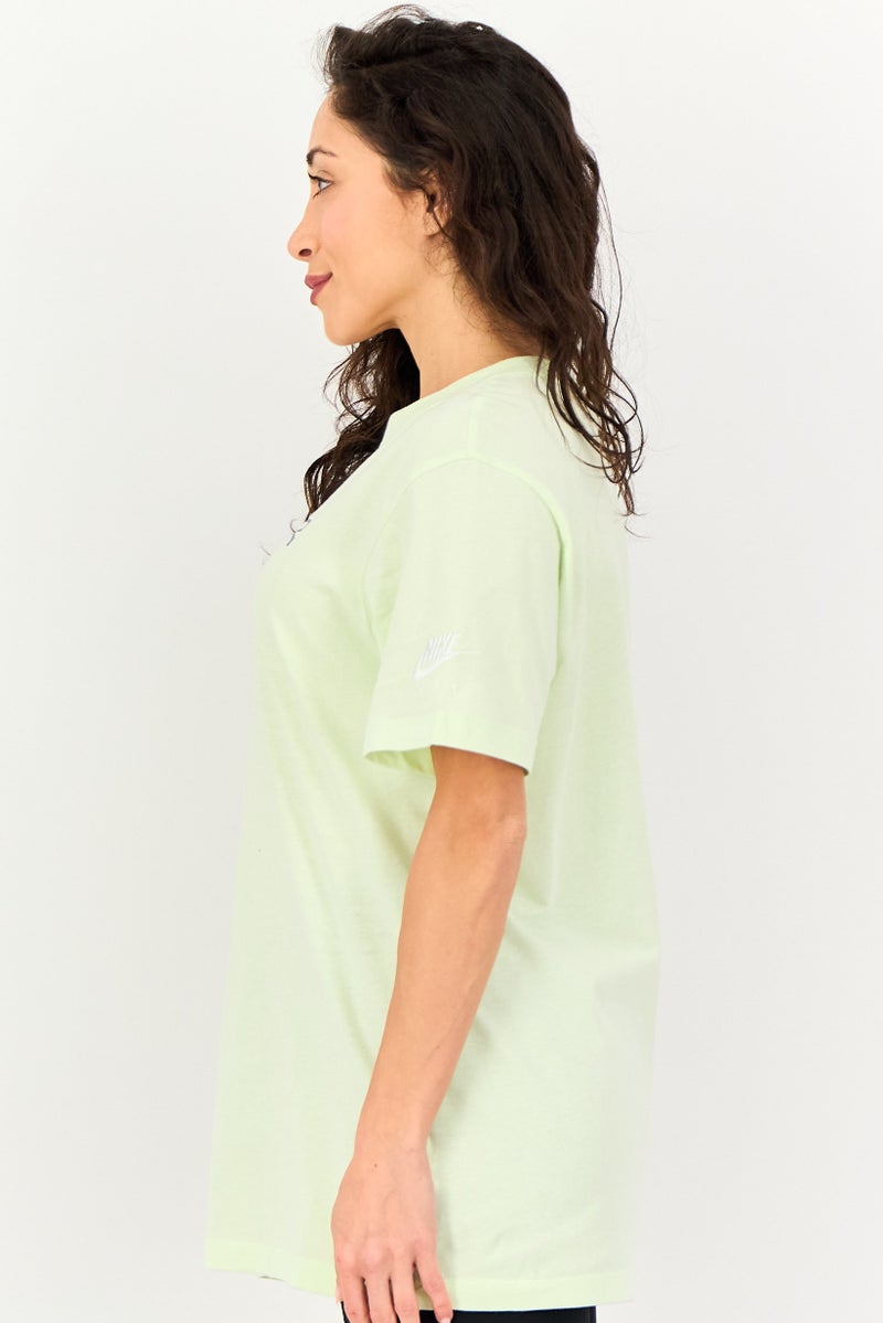 Nike Women Oversized Fit Short Sleeve Outdoor T-Shirt, Light Green - Image 3