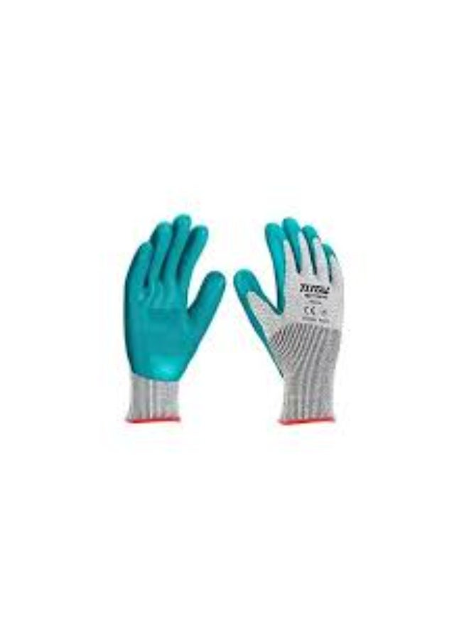 TOTAL Cut-Resistance Gloves XL – High-Performance Safety Work Gloves with Level 5 Protection, Anti-Slip Grip & Durable Fiber Material for Construction, Metalwork, Kitchen & Industrial Use - Image 2