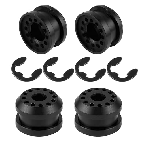A.I.FORCE 4-Pack Transfer Case Shifter Linkage Control Lever Bushing Grommet with E-Clips for Dodge Ram 1500 2500 3500 4x4 2002-2010 - Shifter Linkage Bushing Replacement for OEM 68078974AA and 68078975AA - Image 1