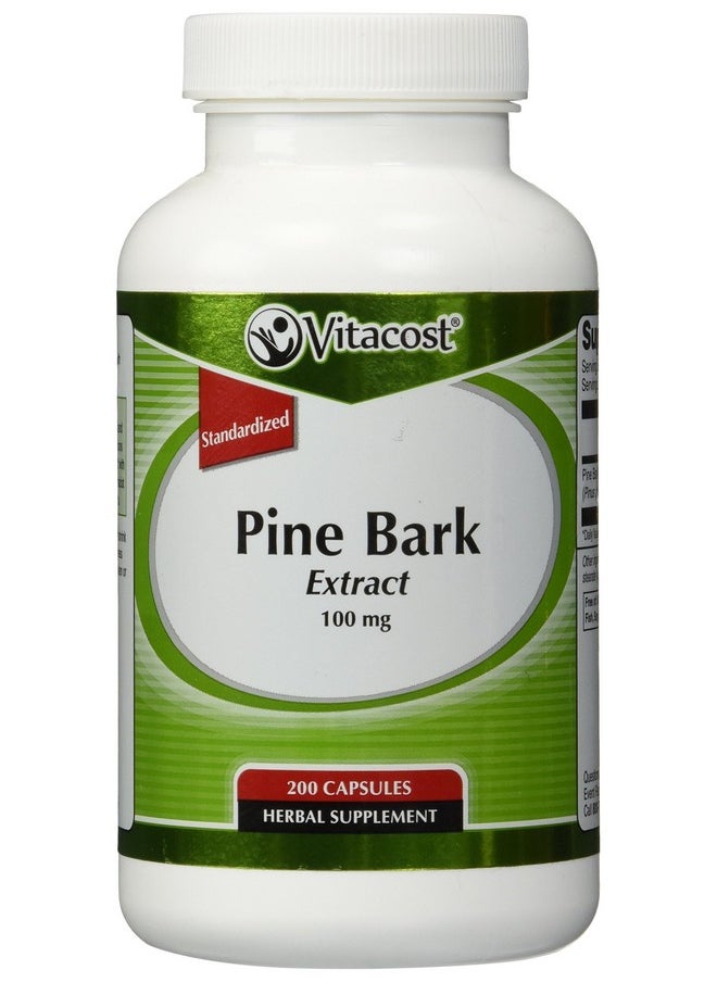 Vitacost Brand - Vitacost Pine Bark Extract Standardized To 95% Opc 100 Mg 200 Capsules - Image 1