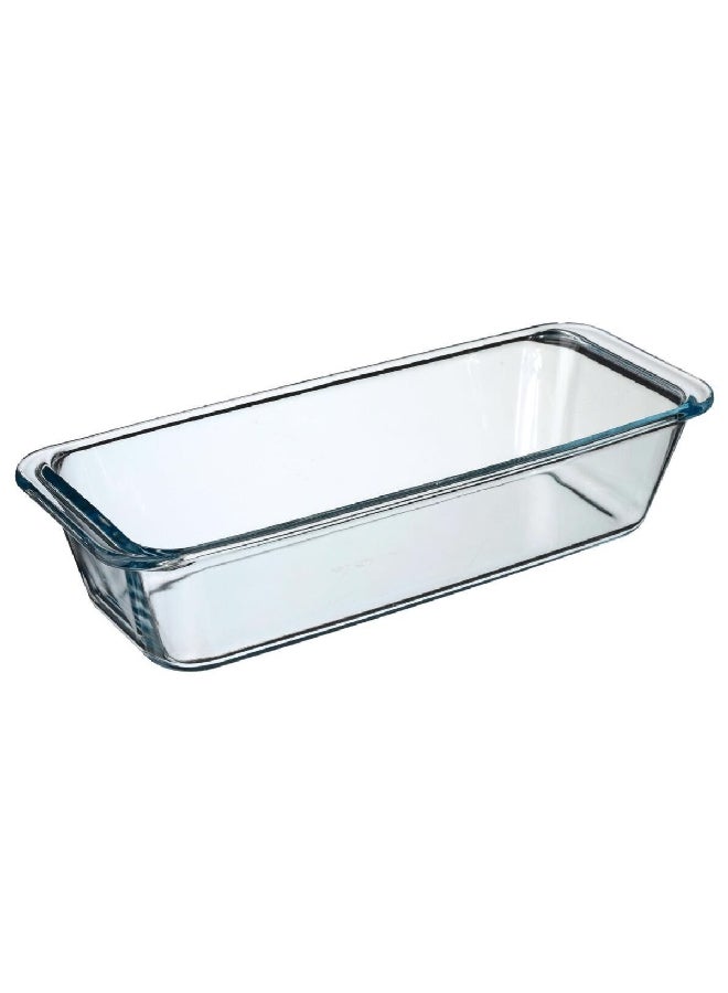 Five Simply Smart Elegant Design Rectangular Glass Cake Dish Clear 31 x 12 cm 59104 - Image 1