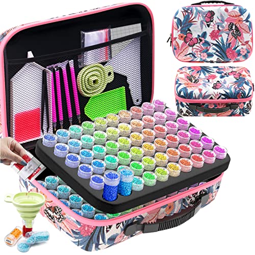 ARTDOT 120 Slots Storage Container for Diamond Art Kits for AdultsPortable Bead Storage Boxes for Diamond Painting Accessories and Tools - Image 1