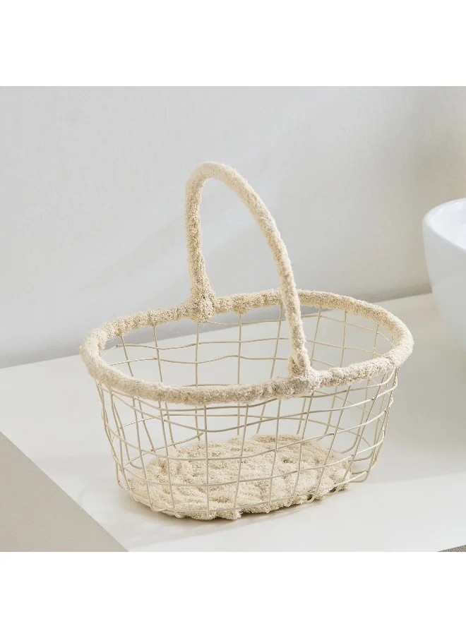 Home Box Bella Oval Basket with Handle - 26x18x11 cm