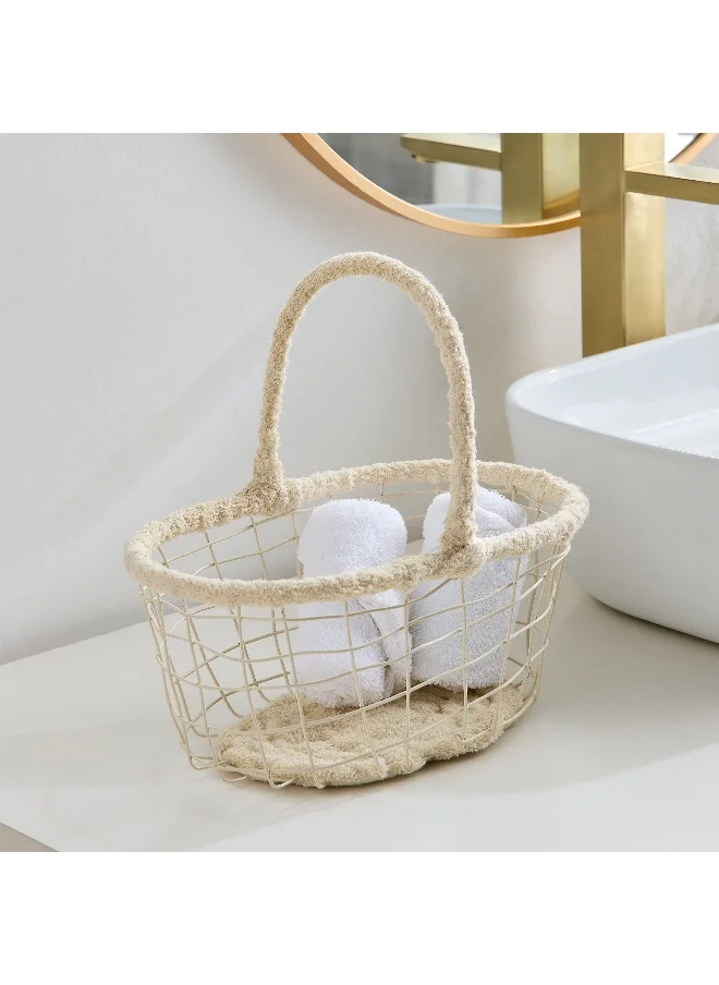Home Box Bella Oval Basket with Handle - 26x18x11 cm
