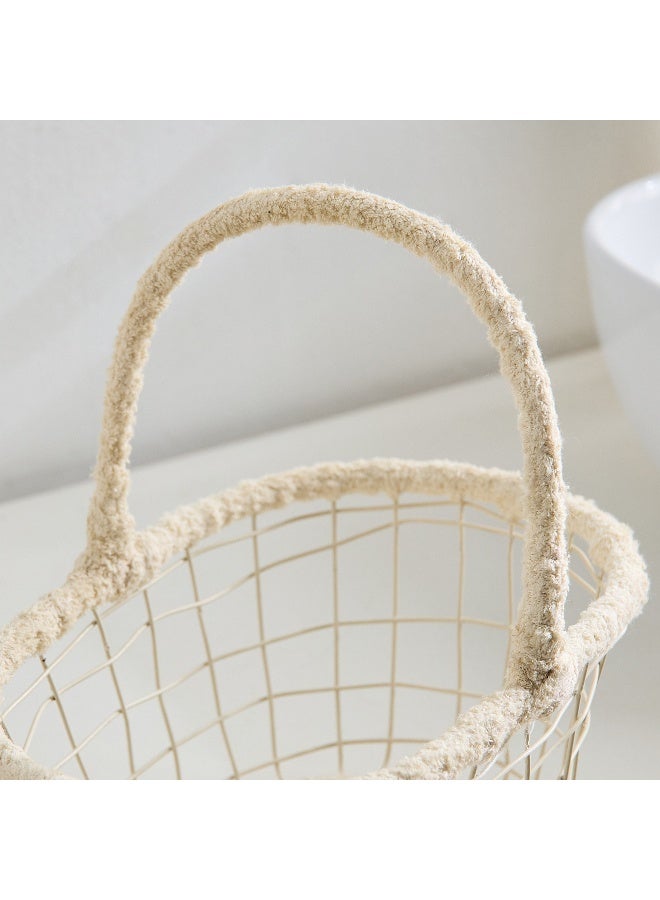 Home Box Bella Oval Basket with Handle - 26x18x11 cm - Image 4