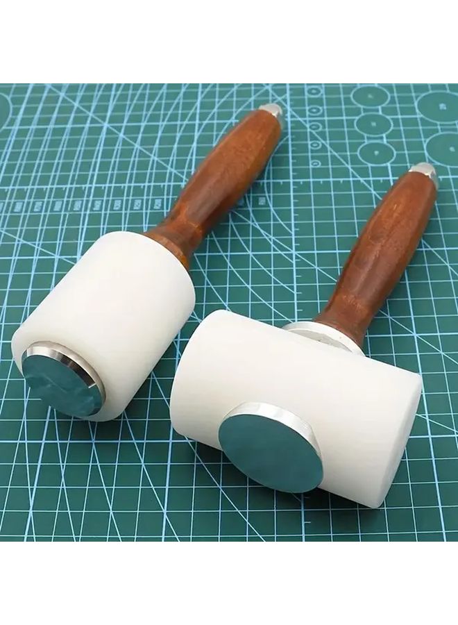 Straight Hammer Leather Carving Mallet For Leathercraft Punching Printing DIY Tool - Image 1