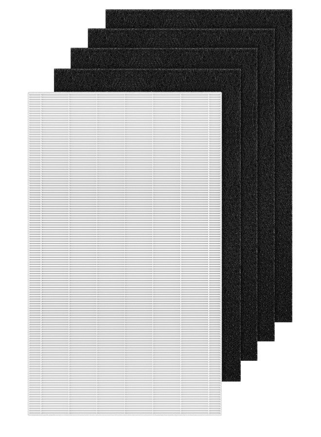 isinlive D480 Replacement Filter D4 Compatible with Winix D480 Air Purifier Part No. 1712-0100-00, Includes 1 HEPA and 4 Activated Carbon Filters (1+4) - Image 1
