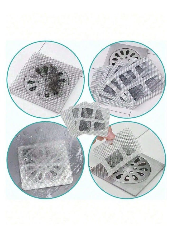 10pcs Disposable Drain Covers, Kitchen Sink Filters, Bathroom Hair Blocker Drain Stickers, Prevent Clogging - Image 2