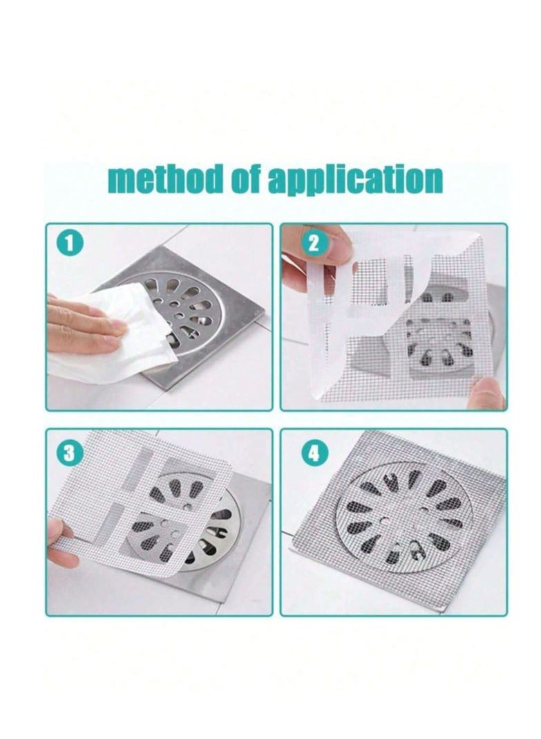 10pcs Disposable Drain Covers, Kitchen Sink Filters, Bathroom Hair Blocker Drain Stickers, Prevent Clogging - Image 3
