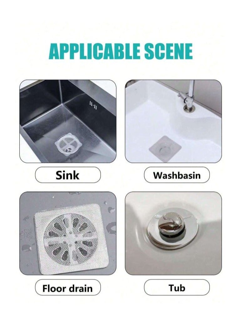 10pcs Disposable Drain Covers, Kitchen Sink Filters, Bathroom Hair Blocker Drain Stickers, Prevent Clogging - Image 5