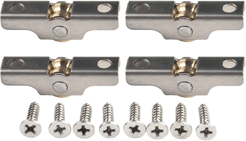 Stainless Steel Sliding Door Pulley Wheel 4Pcs Set For Glass Shower Cabinet Track Hardware - Image 5
