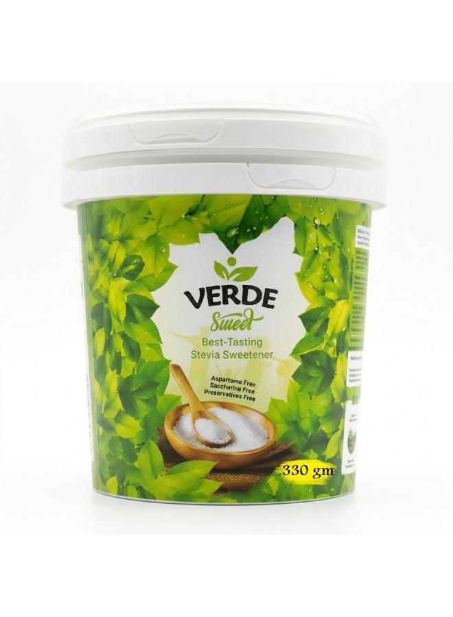Verde Sweet Stevia sugar jar - Crystal Powder - 330 gm - Image 1