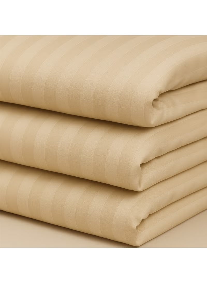 مينج لي مفرش فندقي مفرد 5 قطع من مايكروفايبر مع حشوة قابلة للإزالة – تصميم خطوط أنيق يناسب سرير بحجم 120×200 سم - Image 3