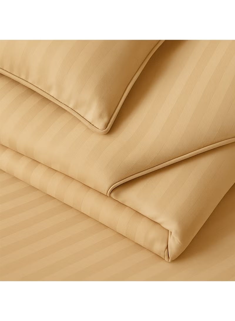 مينج لي مفرش فندقي مفرد 5 قطع من مايكروفايبر مع حشوة قابلة للإزالة – تصميم خطوط أنيق يناسب سرير بحجم 120×200 سم - Image 4