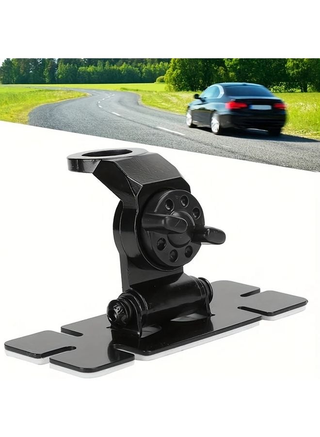 1 قطعة حامل هوائي سيارة من الفولاذ المقاوم للصدأ ثقيل الوزن قابل للتعديل بمحورين مشبك تركيب بدون حفر - Image 2