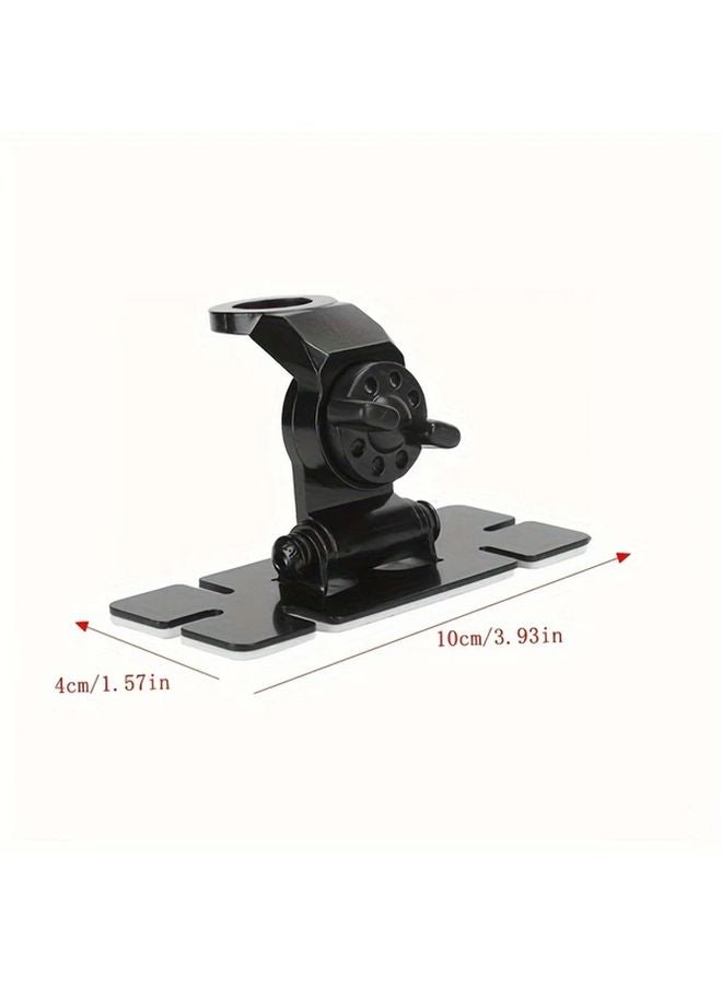 1 قطعة حامل هوائي سيارة من الفولاذ المقاوم للصدأ ثقيل الوزن قابل للتعديل بمحورين مشبك تركيب بدون حفر - Image 3