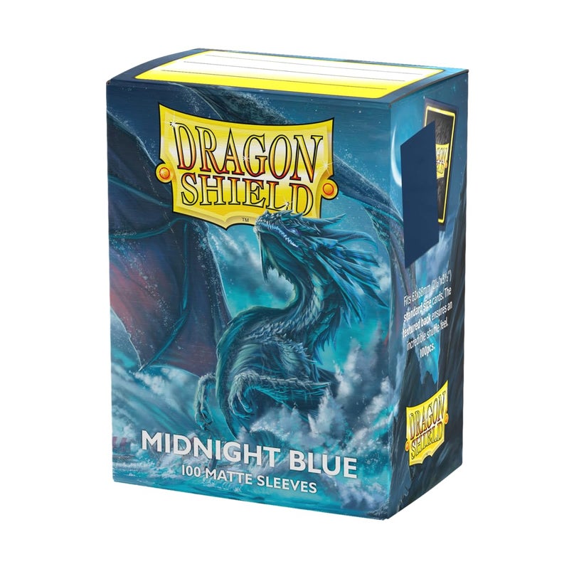 Dragon Shield | Standard Size Card Matte Sleeves | 100 CT - Smooth & Tough Premium TCG Sleeves | Compatible with Pokemon, Flesh & Blood, One Piece & Magic The Gathering | Midnight Blue - Image 1