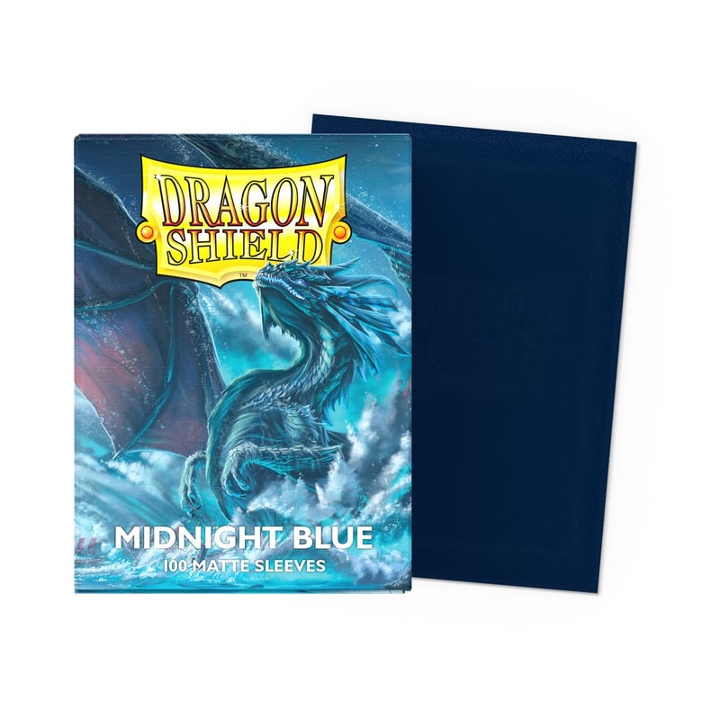 Dragon Shield | Standard Size Card Matte Sleeves | 100 CT - Smooth & Tough Premium TCG Sleeves | Compatible with Pokemon, Flesh & Blood, One Piece & Magic The Gathering | Midnight Blue - Image 2