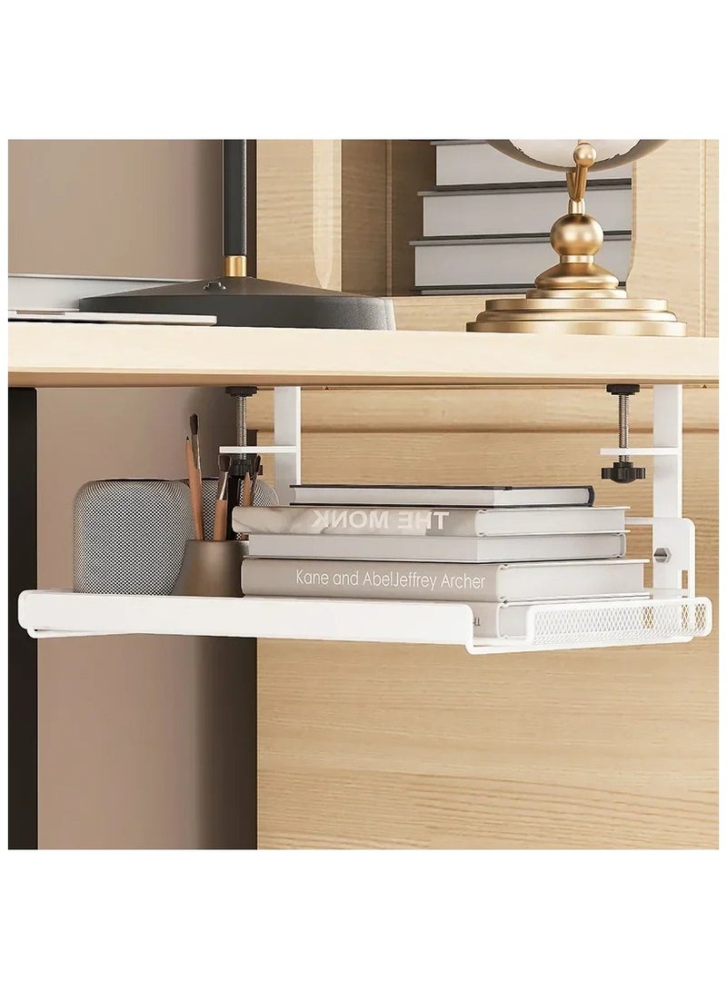 AROAQ Under Desk Cable Management Tray No Drill Steel Desk Cable Organizers Wire Management Rack (Pack of 2) - Image 3