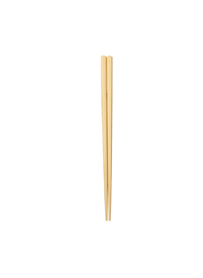 Generic - Japanese-style Alloy Chopsticks Hexagonal Non-slip Macaron Color Household Meal Sharing One Person Chopsticks Community Group Purchase In Stock Wholesale-Color:Yellow-Specifications:22.5 [macaron Hexagonal Chopsticks]] - Image 1