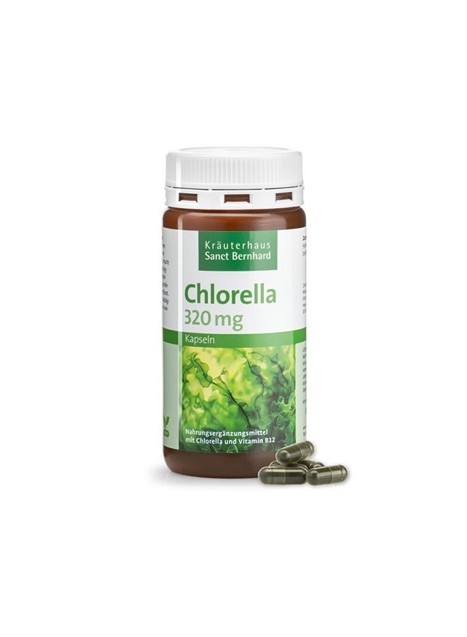 Sanct Bernhard Chlorella For Detox Support Supports Immune System Health 180 Capsules – Made in Germany - Image 1