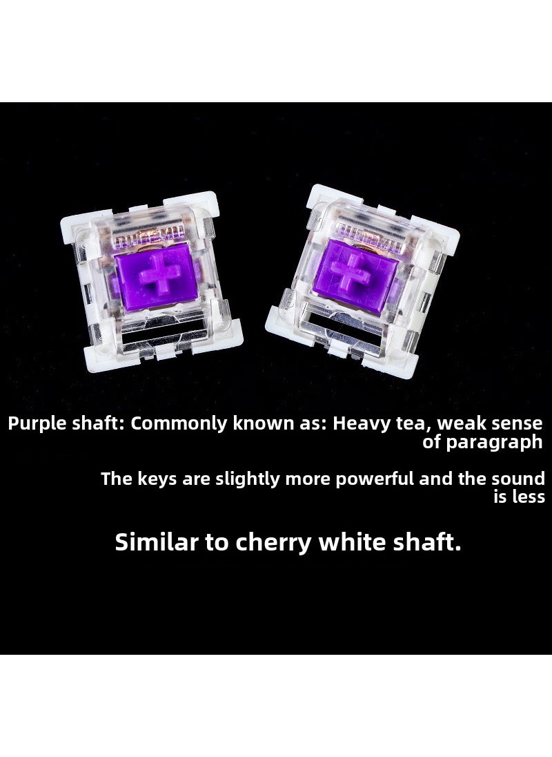 Generic Mechanical Keyboard Switches Multicolor Hotswap high special purple axis 