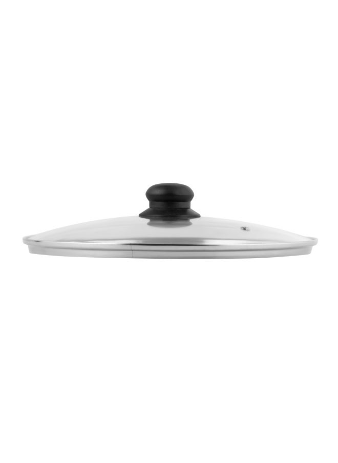 DELCASA 24 Cm Tempered Glass Lid With Bakelite Knob- DC2465 Dishwasher Safe  - Image 1