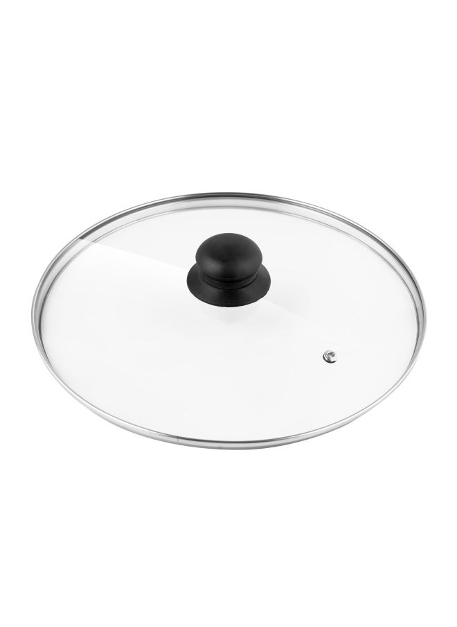 DELCASA 24 Cm Tempered Glass Lid With Bakelite Knob- DC2465 Dishwasher Safe  - Image 2