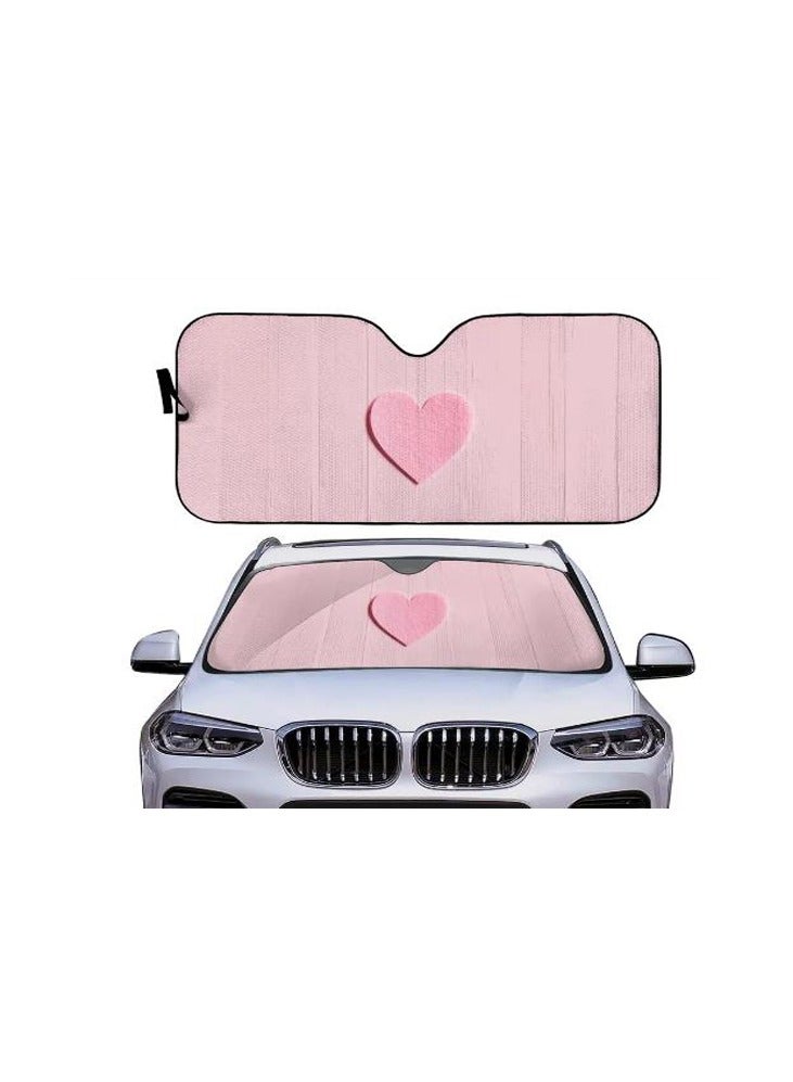 Cute Pink Car Shade for Women, Vehicle Sun blocker Car Accessories - Image 1