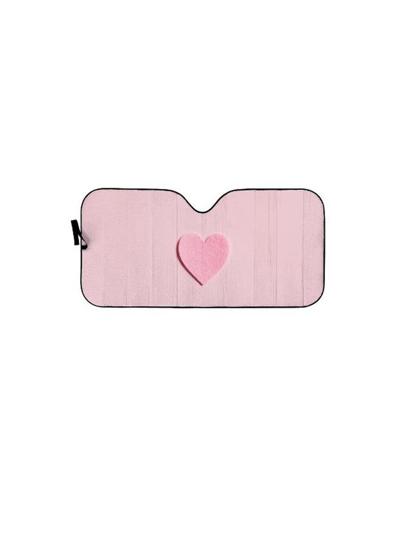 Cute Pink Car Shade for Women, Vehicle Sun blocker Car Accessories - Image 2