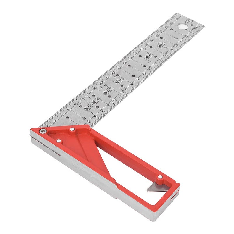 Stainless Steel Square Ruler 45 90 Degree Multi Angle Measuring Tool 25CM - Image 3