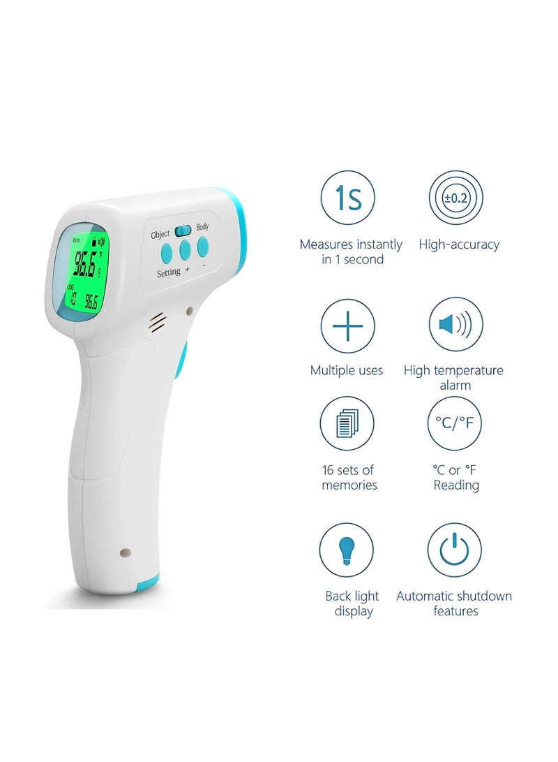 Generic Digital Infrared Temperature Thermometer – Non-Contact Forehead Thermometer for Adults & Kids, Instant & Accurate Fever & Body Temperature Reader, Switchable °C/°F  - Image 1