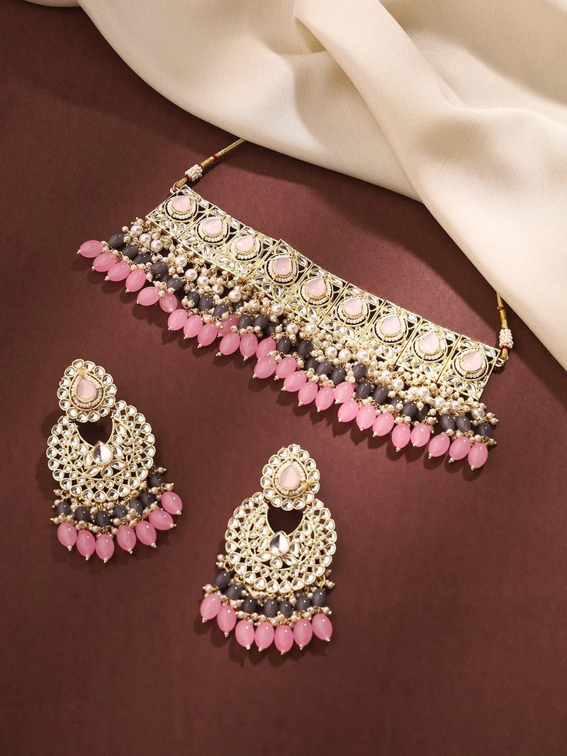 Priyaasi Plated Beaded Jewellery Set
