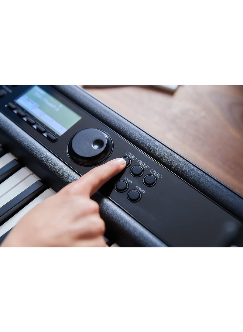 Casiotone CT-S400 61 Keys Advanced Keyboard with Piano Tones, Casio Music Space APP and AiX Sound Source - Black