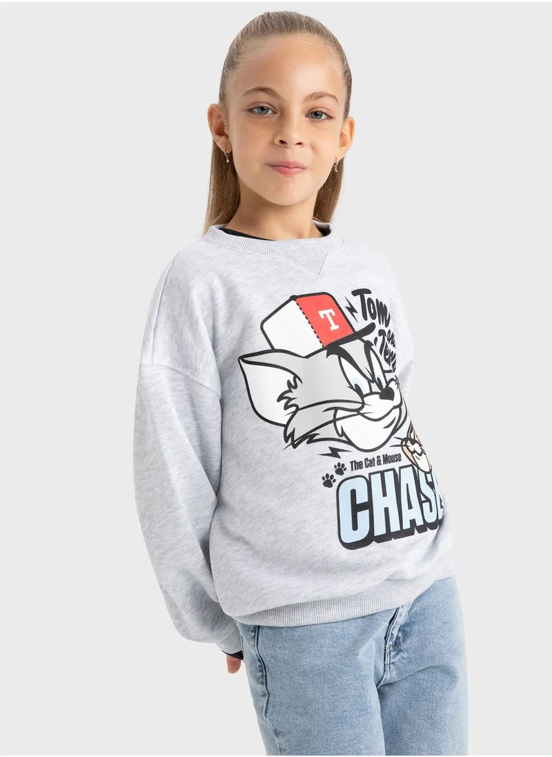 DeFacto Kids Tom & Jerry Print Sweatshirt