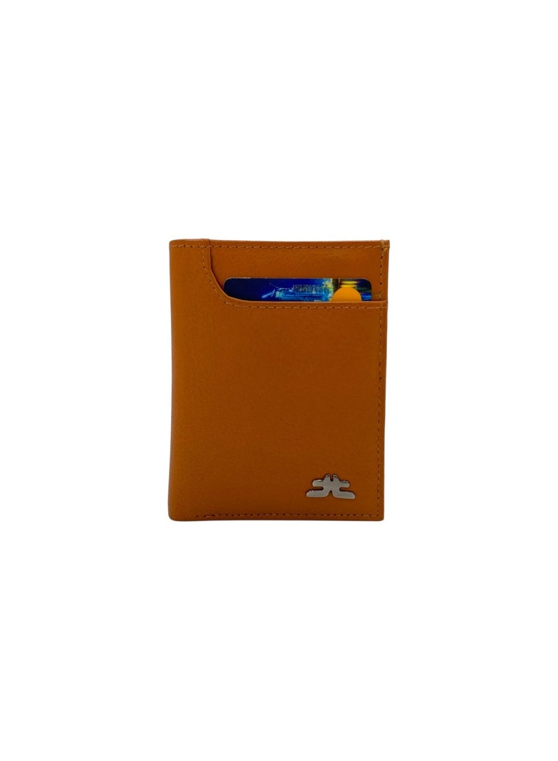 LAVERI LEATHER Slim Top Zipper Cards Holder Genuine Leather RFID # 4608 - Image 2
