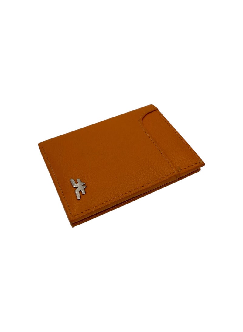 LAVERI LEATHER Slim Top Zipper Cards Holder Genuine Leather RFID # 4608 - Image 3