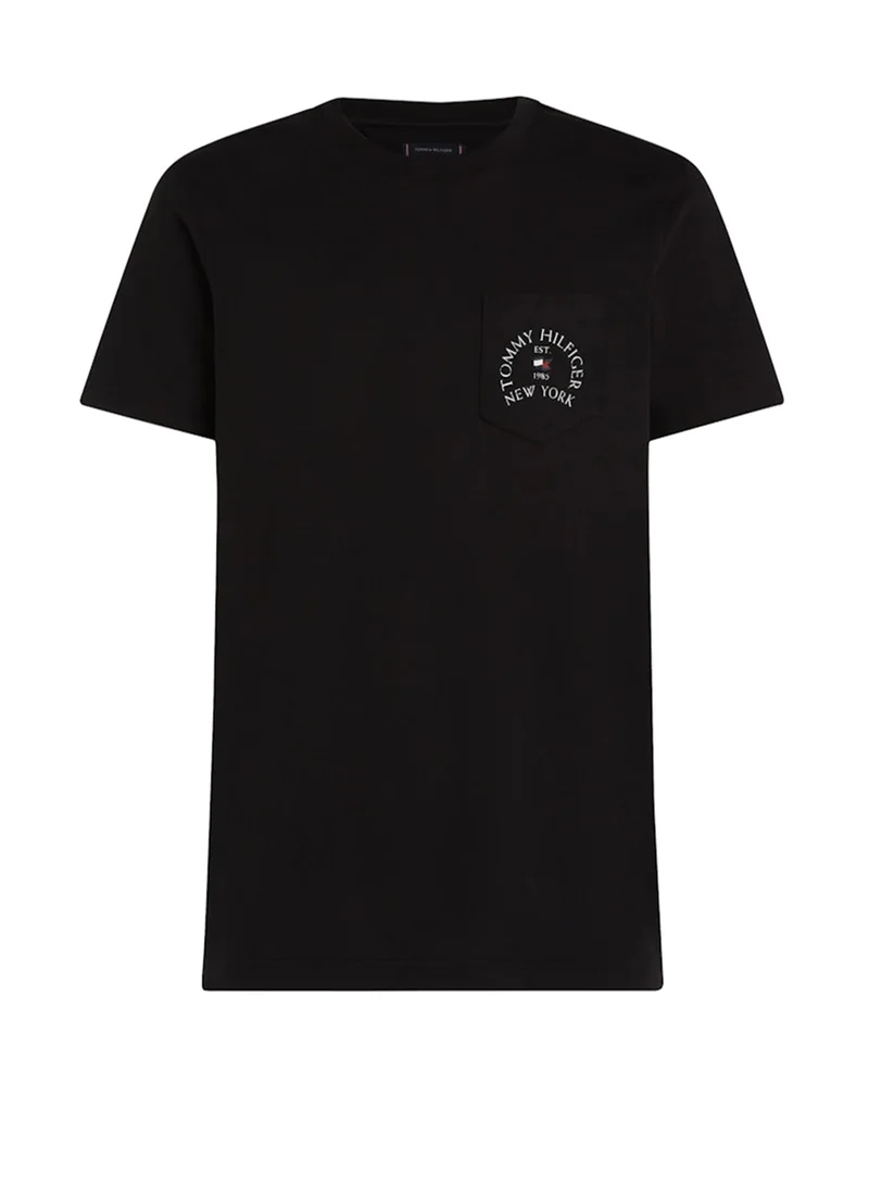 TOMMY HILFIGER Logo Pocket deatiled Crew Neck T-Shirt