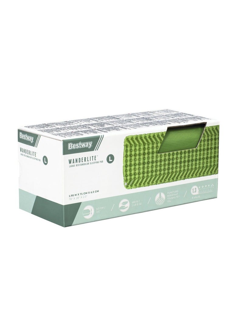 Bestway  WanderLite Large Rectangular Sleeping Pad 1.98m x 71cm x 6.5cm#69616 - Image 2