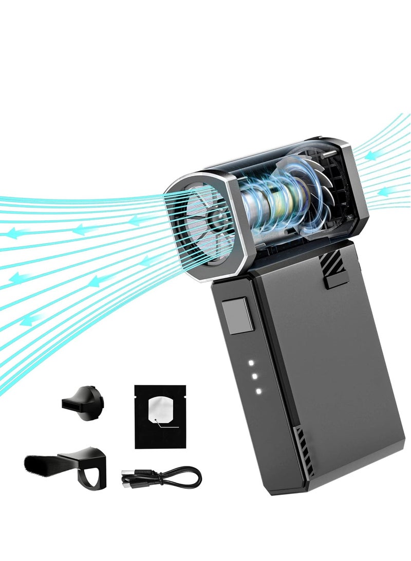 Excefore Electronic Air Duster Blower Portable Rechargeable Electric 100000 RPM Palm Turbo Compatible for Camera, Lens, Keyboard, Laptop, Drone Cleaning  - Image 1