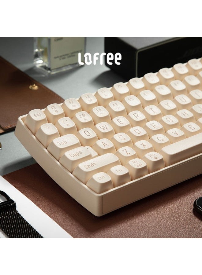 Lofree Xiaoqiao Tri-mode Wireless Bluetooth Mechanical Keyboard, Office Wireless Hot-swappable, Multi-system Compatible Connection, Tofu Xiaoqiao 100-key Keyboard - Image 5
