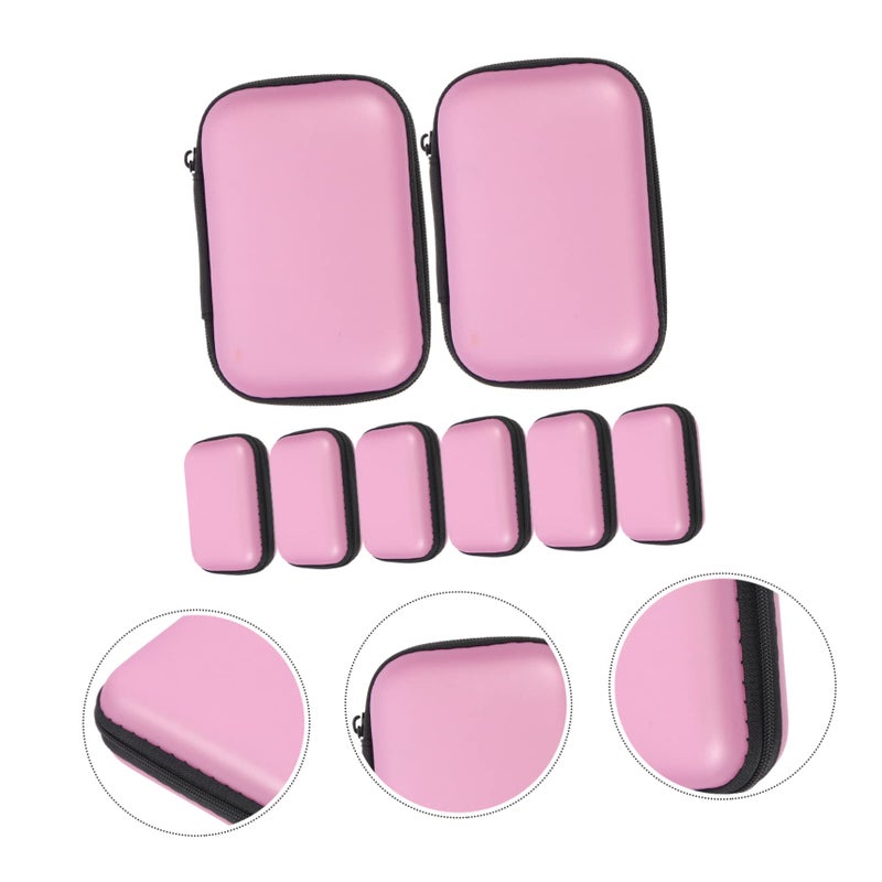 Angoily 8pcs Travel Electronics Organizer Bag For Data Cable And Headphone Storage - Image 4