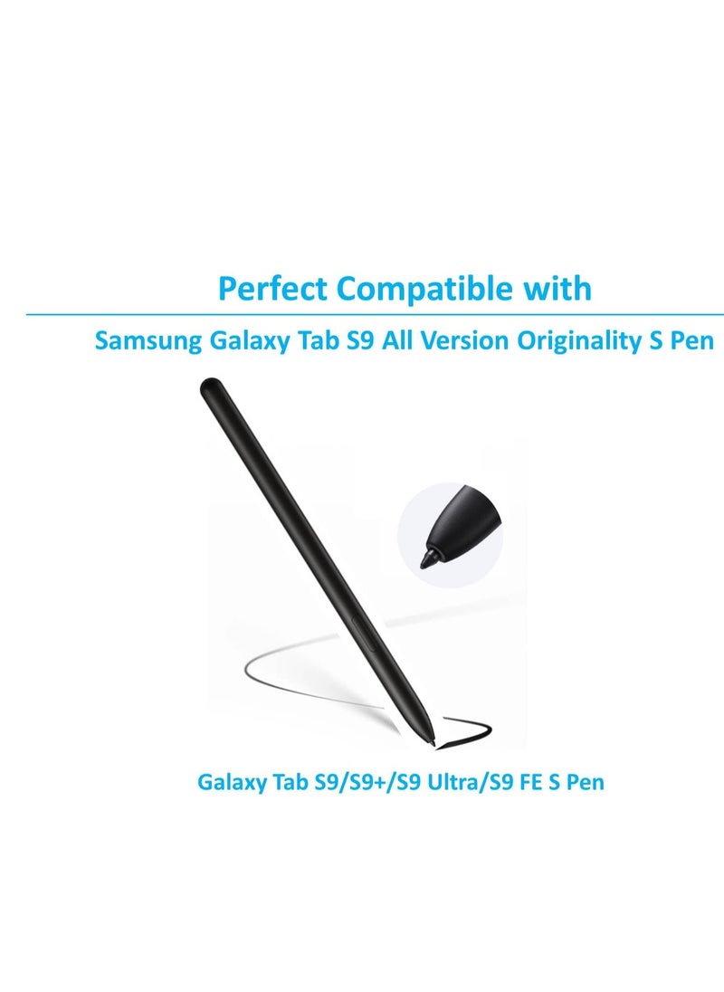 SYOSI - 5 PCS Soft Tips/Nibs Compatible with Galaxy Tab S9 Ultra / S9 Plus / S9 S Pen/Tab S9 FE Replacement Tips/Nibs Soft (S9/S9+/S9 Ultra/S9 FE Black*5) - Image 1