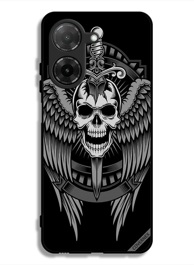 Covernex Xiaomi Redmi A5 4G Protective Case Cover Skull Have Eagle Wings - Image 1
