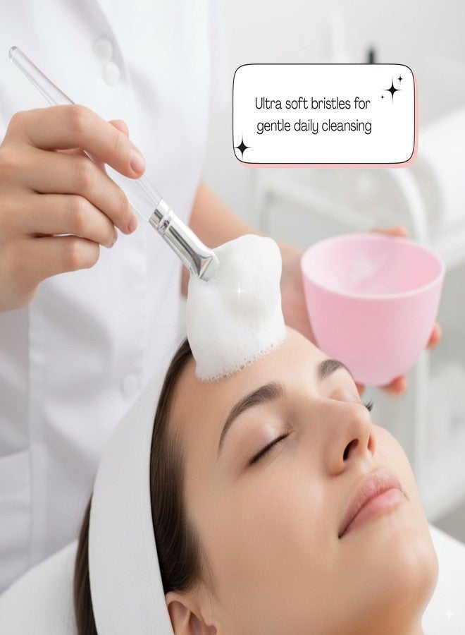 فرشاة ناعمة من شعر الماعز الأبيض الطبيعي الرقيق للعناية بالبشرة والتجميل (صغيرة) - Image 4
