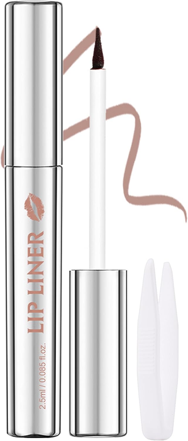 Erinde Peel Off Lip Liner Stain Long Lasting Waterproof Lip Liner Matte Finish Lip Liners Makeup AntiSmudge Highly Pigmented Color Transfer Proof Natural PeelOff Lips Liners 3 Brown
