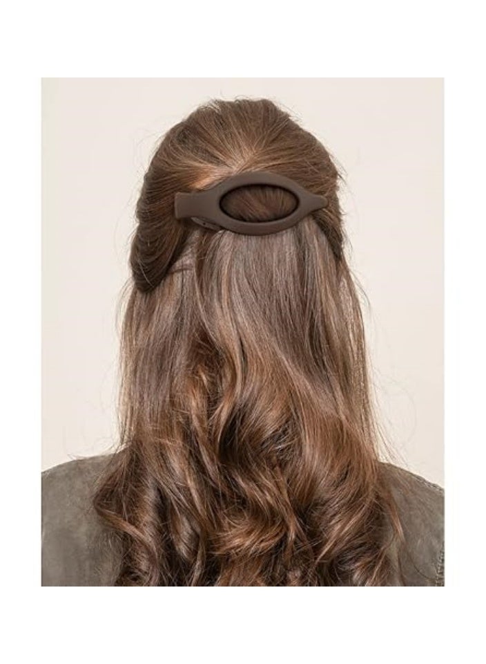Flat Hair Clips for Thick and Thin Hair - Matte Large Alligator Clips, Duck Billed Barrettes, Neutral Hair Claw Clips for Women, 4Pcs  - Image 4