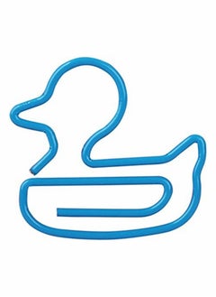 Y&D Paper Clips, 50 Pcs Funny Bookmark Paperclips Metal Cute Shape Clips for Students Teachers School Office Supplies Personal Document Organization Party Card Wedding Invitation, Blue Duck  - Image 5